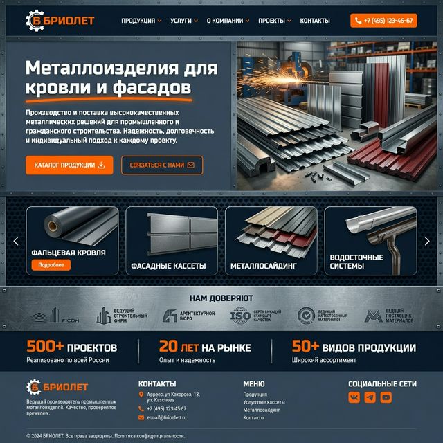 Industrial Bold — дизайн-концепция